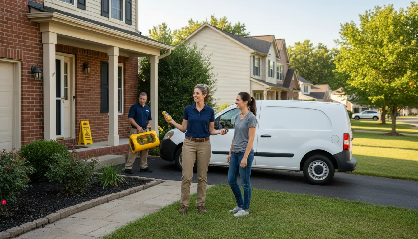 Residential water damage restoration in Shelby, MS